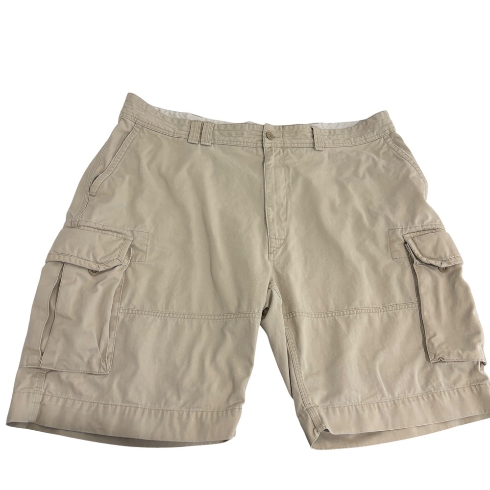 Polo Ralph Lauren Cargo Shorts Mens 46 Tan Khaki Cotton Twill Utility Relaxed
